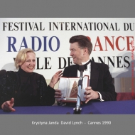 Krystyna Janda ,David Lynch - Cannes 1990
